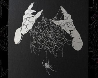 Spider's Cradle- screen print