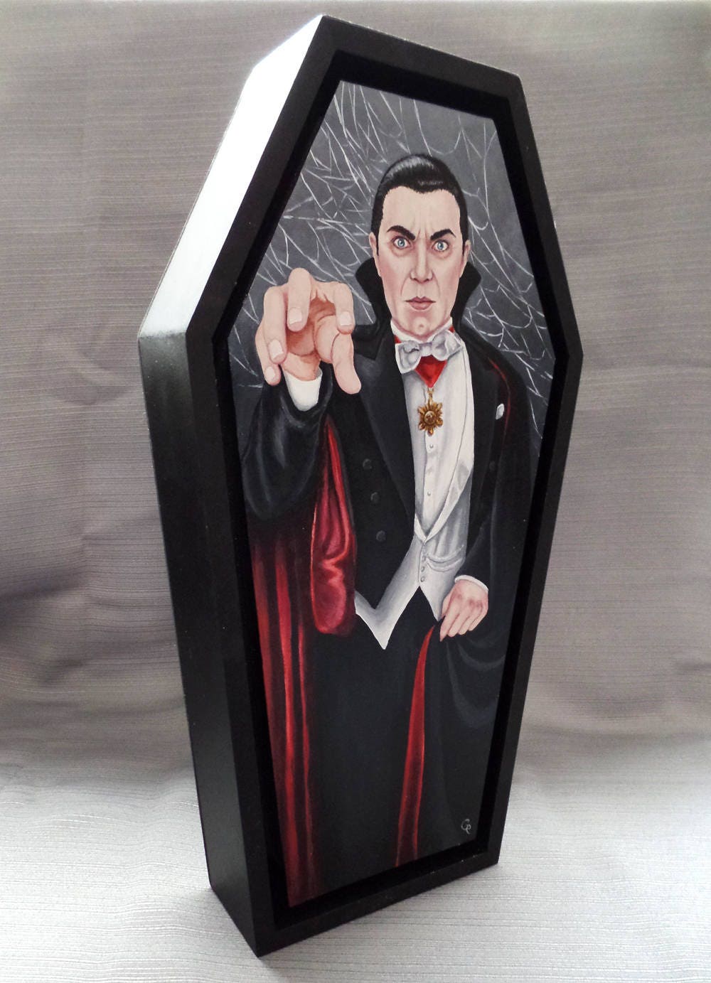 Dracula Bela Lugosi original painting framed | Etsy