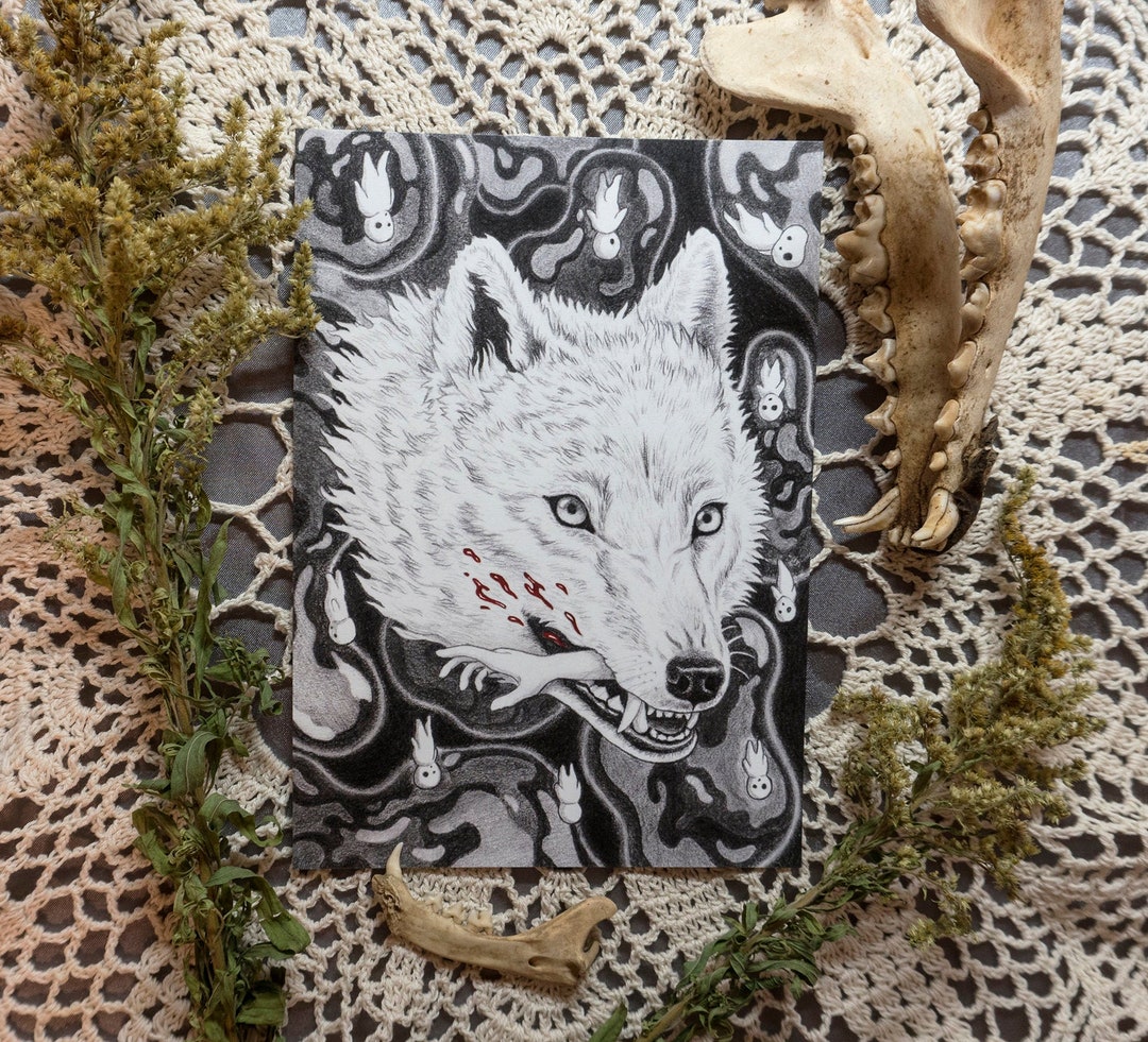 Cut off a Wolf's Head and It Still Has the Power to Bite- Print - Etsy