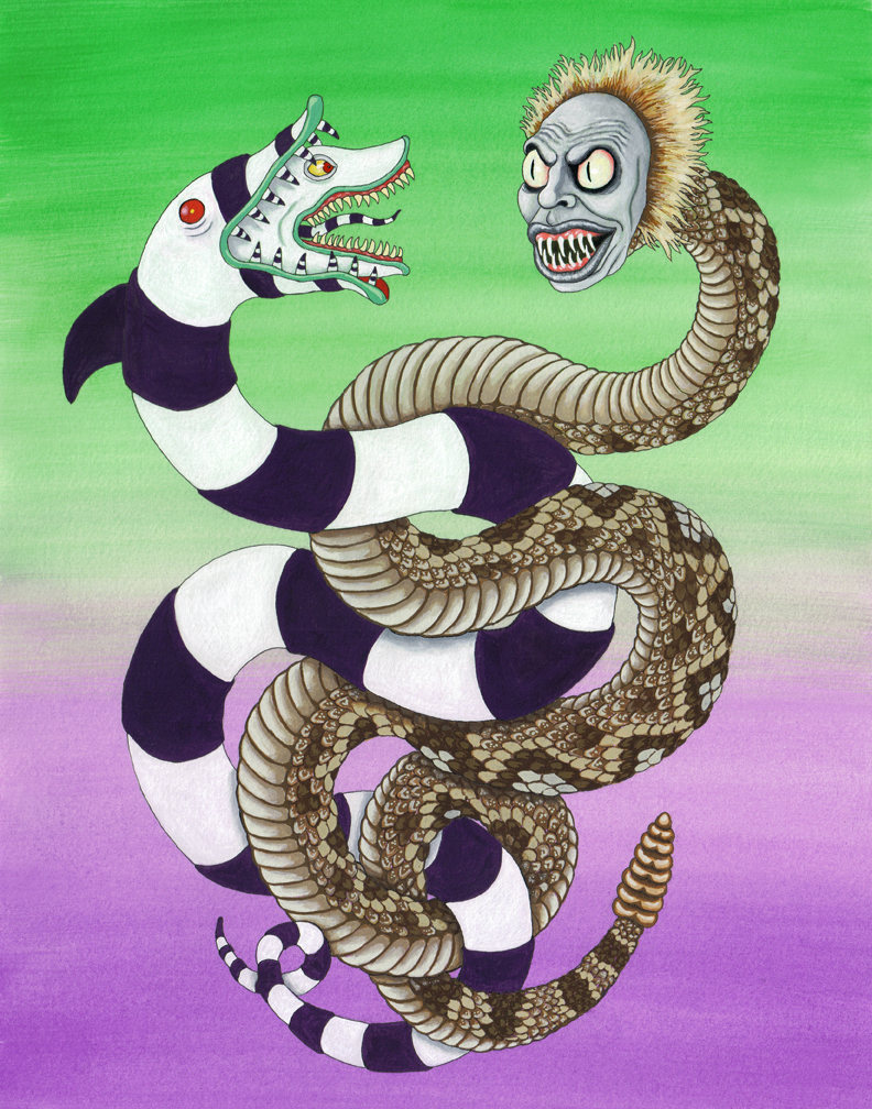 Beetlejuice Serpent & Sandworm Print 