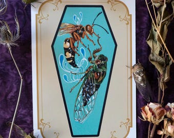 Cicada Killer- art print