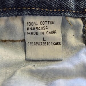 Vintage B ONE SOUL vida jeans med löstagbar passform – 90-tals Y2K japansk streetwear-denim bild 7