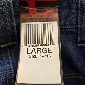 Vintage B ONE SOUL vida jeans med löstagbar passform – 90-tals Y2K japansk streetwear-denim bild 6