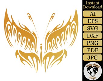 Download Tribal Butterfly Svg Etsy
