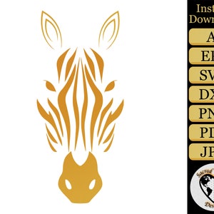 Zebra Face SVG / Zebra SVG / Zebra Clipart / Animal SVG / Zebra png / Zebra Cut files / Safari svg / svg files for cricut