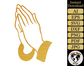 Praying Hands SVG / Prayer SVG /  Christian svg / Praying svg / jesus svg / god svg / faith svg / religious svg / church svg
