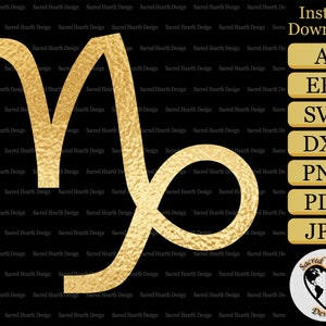 Steenbok SVG / Zodiac SVG / Verjaardag svg / steenbok clipart / steenbok png / dierenriem png / astrologie svg / horoscoop svg / dierenriem teken svg