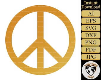 Peace sign SVG / Peace svg / Hippie SVG / Peace love svg / peace symbol svg / peace cut file / peace sign clipart / peace sign vector PNG