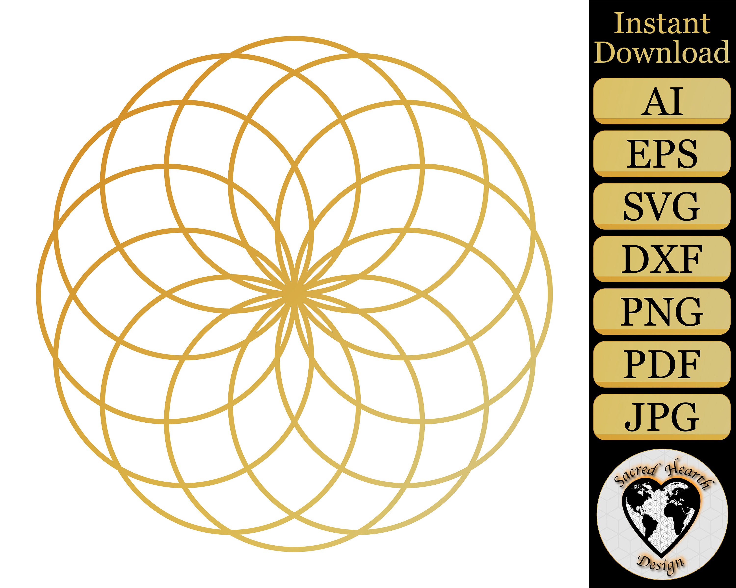 Torus Mandala Vector / Geometry SVG / Commercial Clip Art / - Etsy Singapore Torus Mandala Vector / Geometry SVG / Commercial Clip Art / - Etsy Singapore