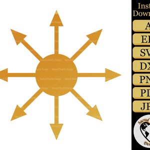 Chaos Star SVG / clipart mágico / svg místico / svg espiritual / clipart oculto / bruxa svg / bruxaria svg / magia svg / clipart de bruxa