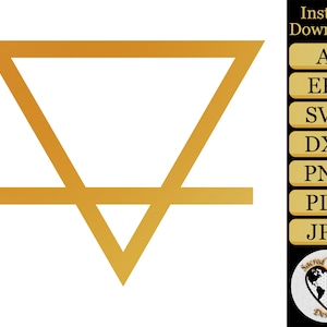 Earth Symbol SVG / Alchemy svg / sacred geometry svg / alchemy symbol svg / occult svg / spiritual svg / earth svg / svg cut files