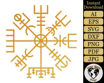 Vegvisir SVG / Viking SVG / Nordic SVG / Spiritual svg / svg cut files ai eps svg dxf png pdf jpg