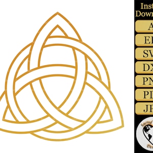 Triquetra SVG / Celtic Knot SVG / Irish SVG / Sacred geometry svg / spiritual svg / svg cut files ai eps svg dxf pdf png jpg