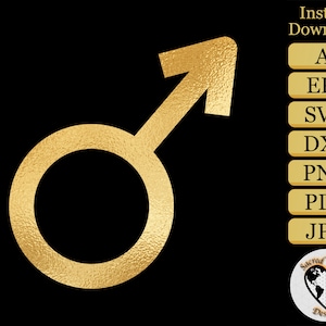 Mars Symbol SVG / Apothicaire / Occulte / Symboles d’alchimie / Ésotérique / Pagan / Magic / Métaphysique / Ésotérique / Sorcière / Wicca