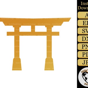 Torii Gate SVG / Spiritual SVG / Japanese gate svg / asian gate svg / Shrine svg / altar svg / archway svg /  svg cut files