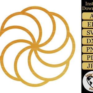 Arevakhach SVG cut file / Armenian Eternity symbol svg / sacred spiral svg / sacred geometry svg / spiritual svg / svg files for cricut