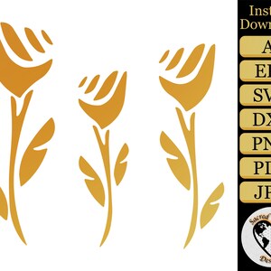 Rose SVG / Flower SVG / Roses SVG / Flowers svg / Floral svg / rose clipart / rose png / rose vector / svg files for cricut