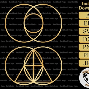 Vesica Piscis SVG / Sacred Geometry SVG / Spiritual SVG / Religious svg / yoga svg / geometric svg / Sacred Geometry dxf / meditation svg