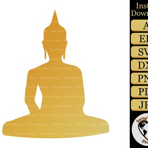 Buddha SVG cut file / Buddha png / spiritual svg / yoga svg / namaste svg / meditation svg / buddha clipart / zen svg / silhouette cricut
