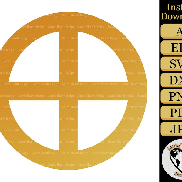 Odin's Cross SVG / Solar Cross SVG / Sun Cross SVG / Viking svg / nordic svg / norse svg / sacred geometry svg / svg cut files