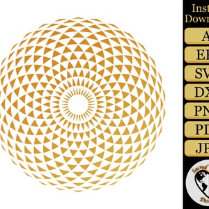 Torus Vector SVG / Sacred Geometry SVG / Mandala SVG / mandala clip art / Geometric Clip Art / Sacred Geometry Clip Art