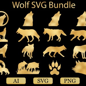 Wolf SVG Bundle / Wolf Vektor / Wölfe SVG / Wolf Clipart / Wolf Kopf Svg / Wolf geschnitten Datei / Wolf Png / heulen Wolf / Wolf Bundle