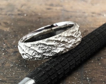 Mountain Ring, Chunky Mens Ring, Rock Ring.