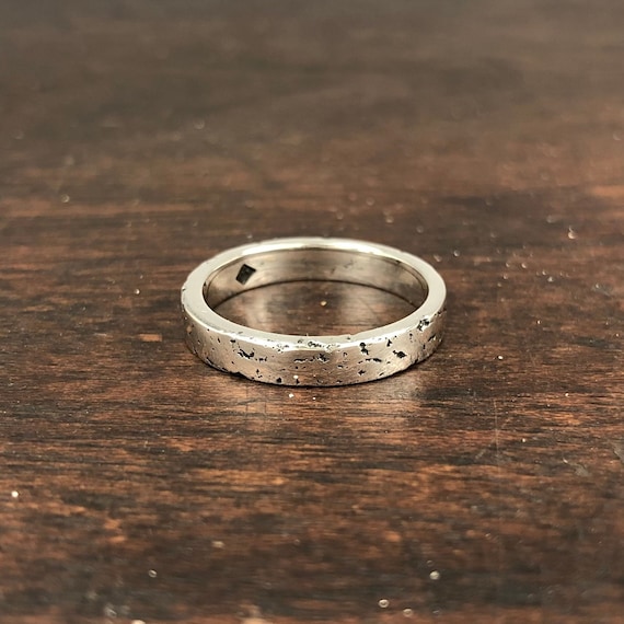 Thin Silver Ring, Elegant Simple Band, Rustic Sterling Silver Ring