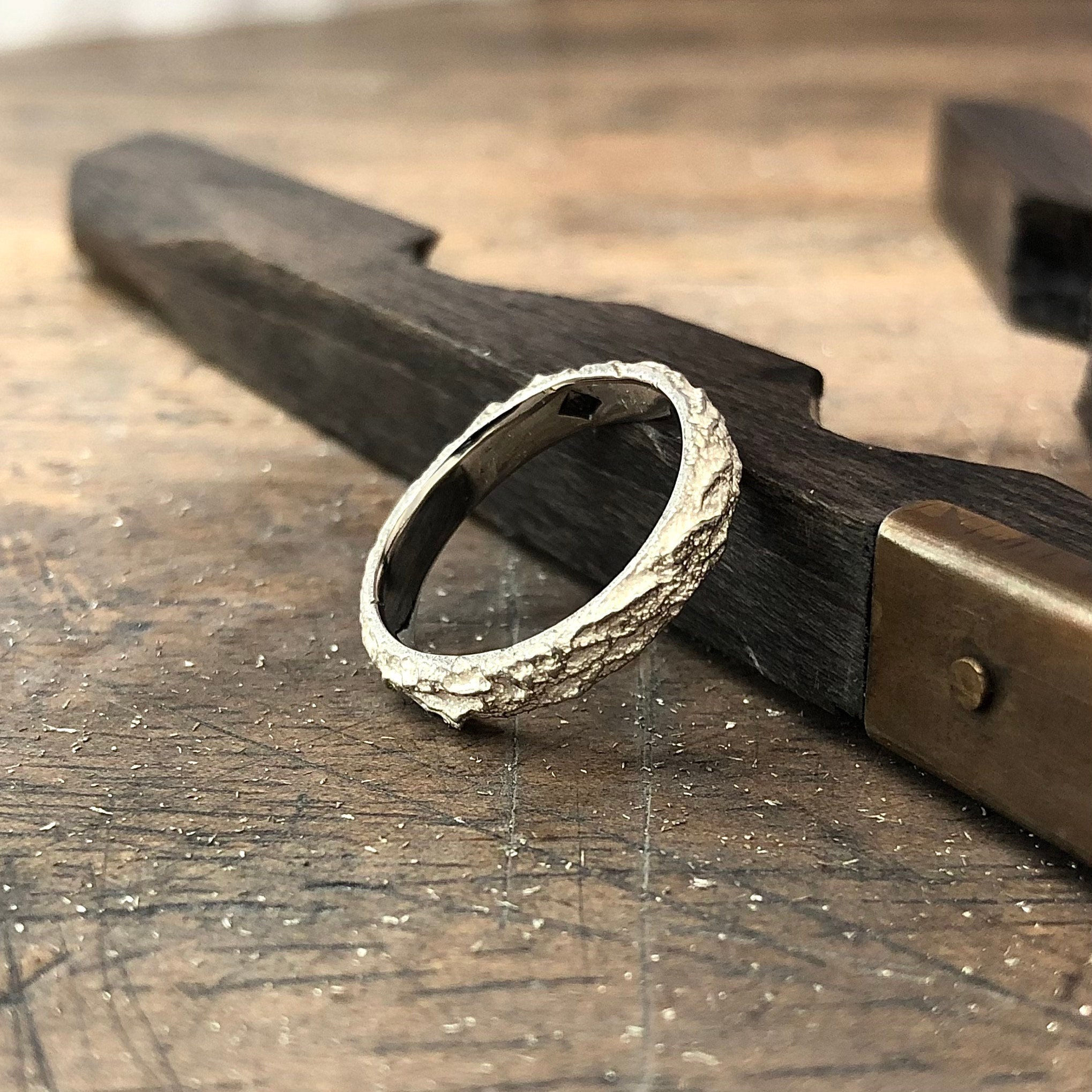 Thin Viking Ring, Mountain Ring, Slim Norse Ring 3mm