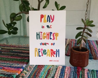 Play is Research