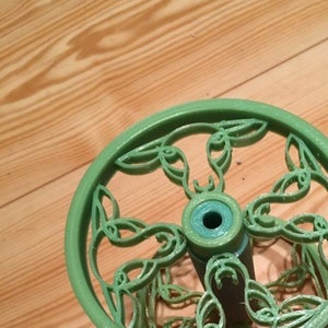 Ashford Espinner Jumbo Bobbins with sheep faces Digital 3D Print files