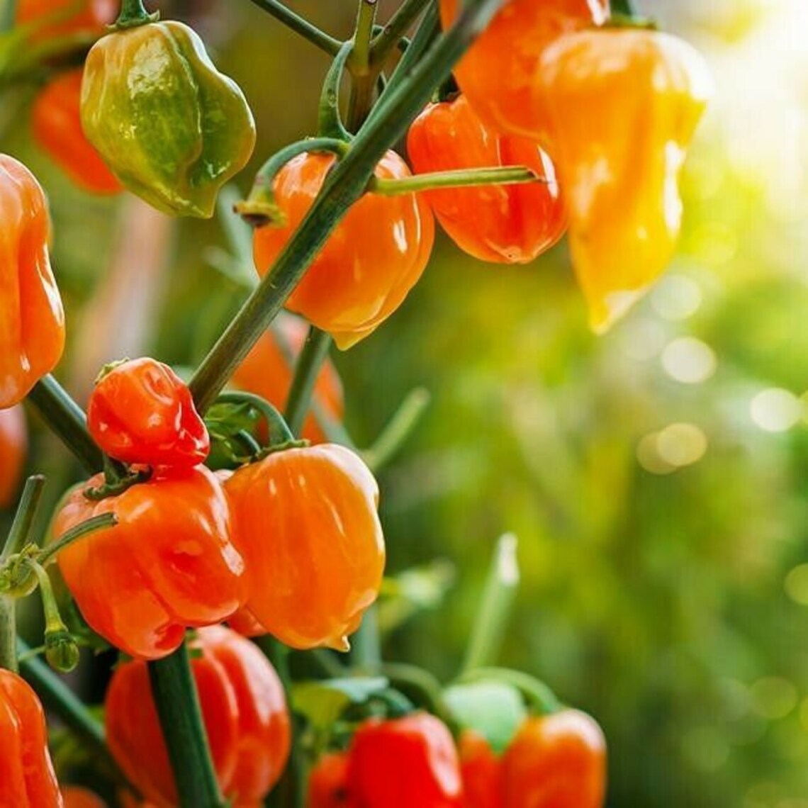 Pepper Habanero Spanish Variety 10 seeds Fruit ripen to a Etsy