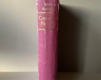 HUGE Jane Austen Complete Novels Illustrated // Dark Red Gold Edges Pages CRW Publish Sense and Sensibility Persuasion Pride and Prejudice