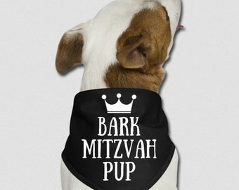 Bark Mitzvah Pup Dog Bandana - for your Fur Babie's Bark Mitzva