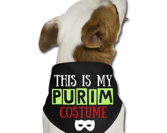 This Is My Purim Costume - Jewish Pet Bandana