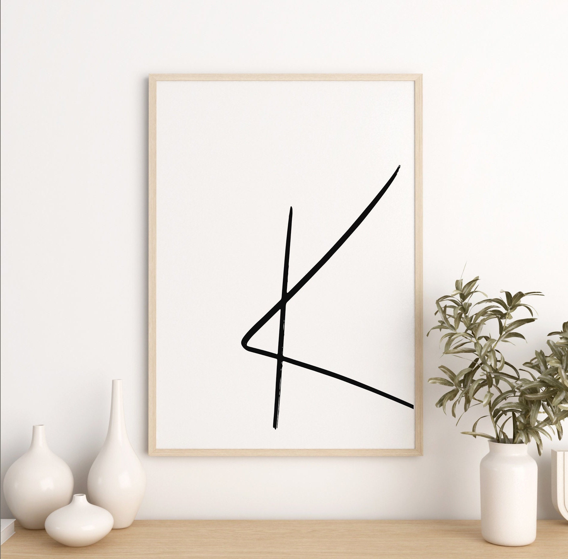 Printable Letter K | Letter Art Print | K Initial Digital Wall Poster ...