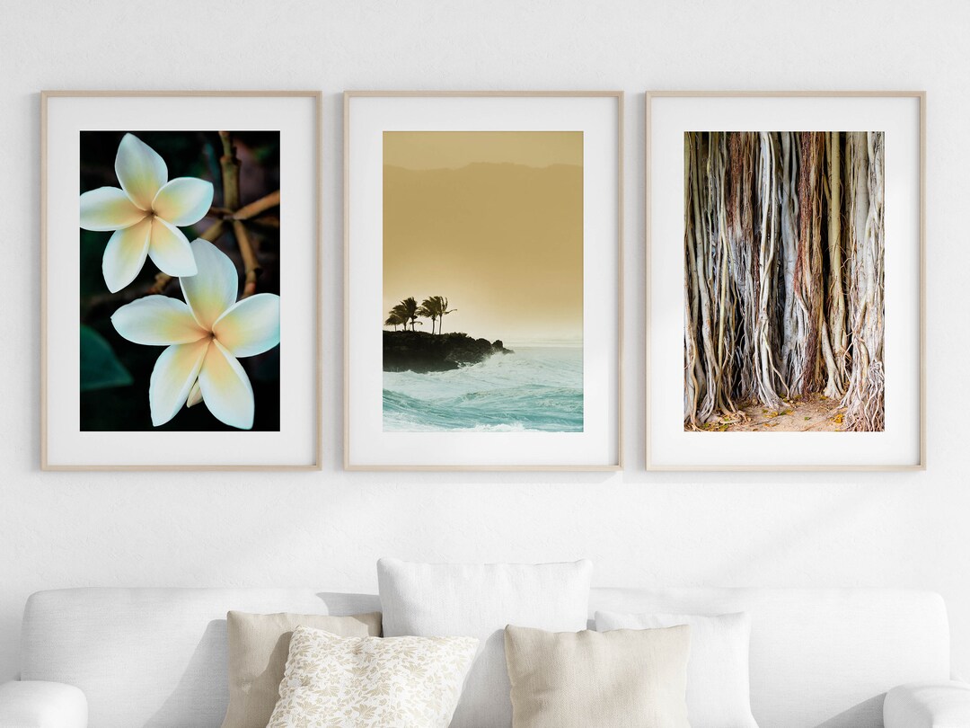 Hawaii Print Set of 3 Digital Downloads, Hawaiian Printable Art, Hawaii ...