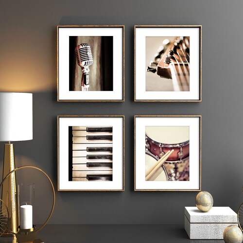 Music Print Set of 3 Printable Music Art Guitar Photography - Etsy