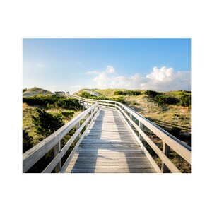 Beach Printable Art, Coastal Wall Decor, Boardwalk Photography, Sand Dunes Print, Tranquil Blue, Beach House Art, Beach Print, Surf Art image 2