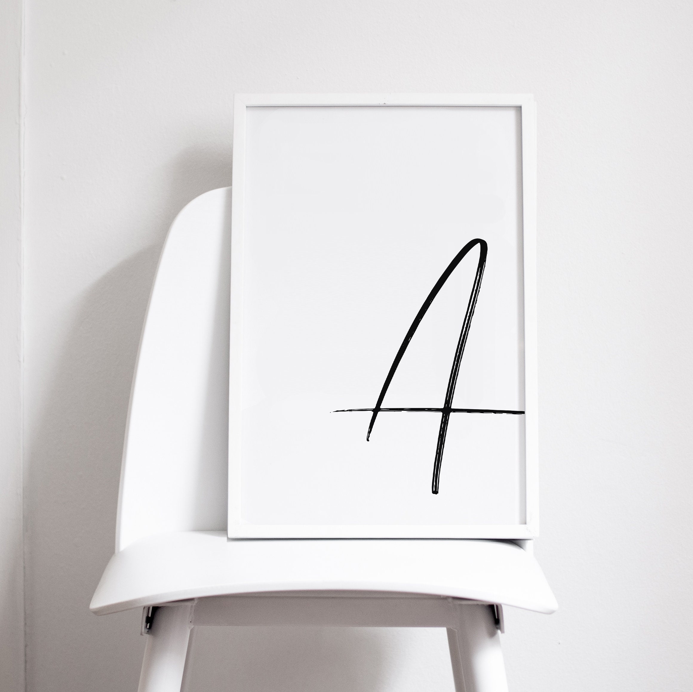 Printable Letter A Letter Art Print Initial Digital Wall - Etsy