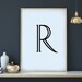 Printable Letter R | Letter Art Print | R Initial Digital Wall Poster ...