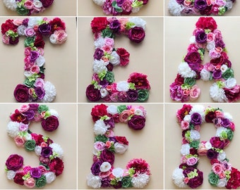 Flower Letters, Floral Wedding Letters, White Boho Chic Wedding, Boho weddings, Boho wedding decor, Artificial flowers, Company logo floral