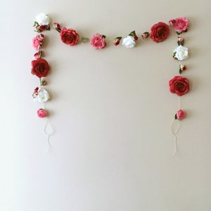 Floral Garland: 11 ft Boho Nursery, Wedding Decor