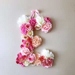 First birthday, 1st birthday photo prop, Flower Letters, Flower numbers, Baby shower, Photography Prop, Floral numbers, Floral letters image 2