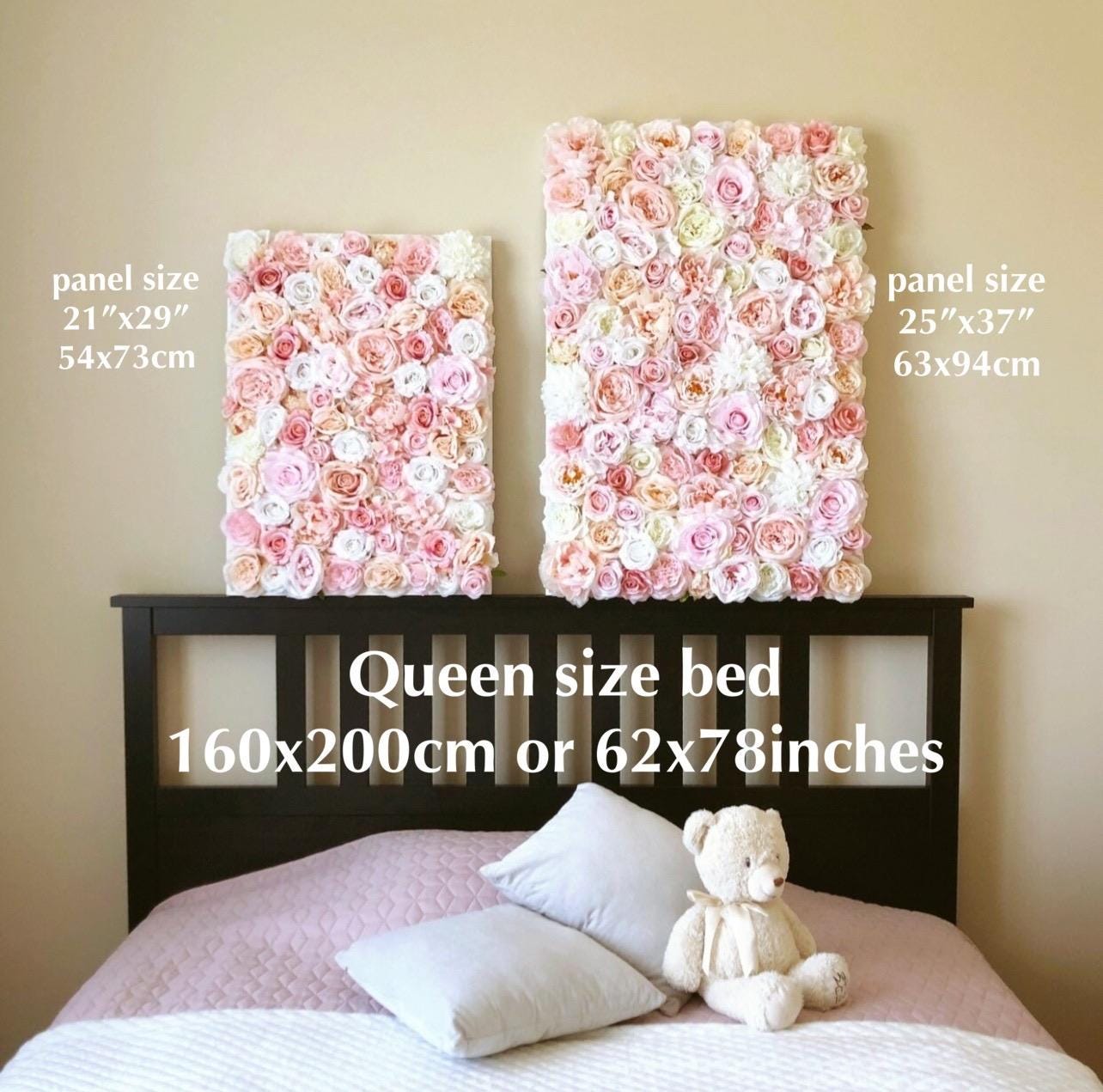 Custom Floral Nursery Name Sign, Flower Wall Decor, Baby Girl Room ...