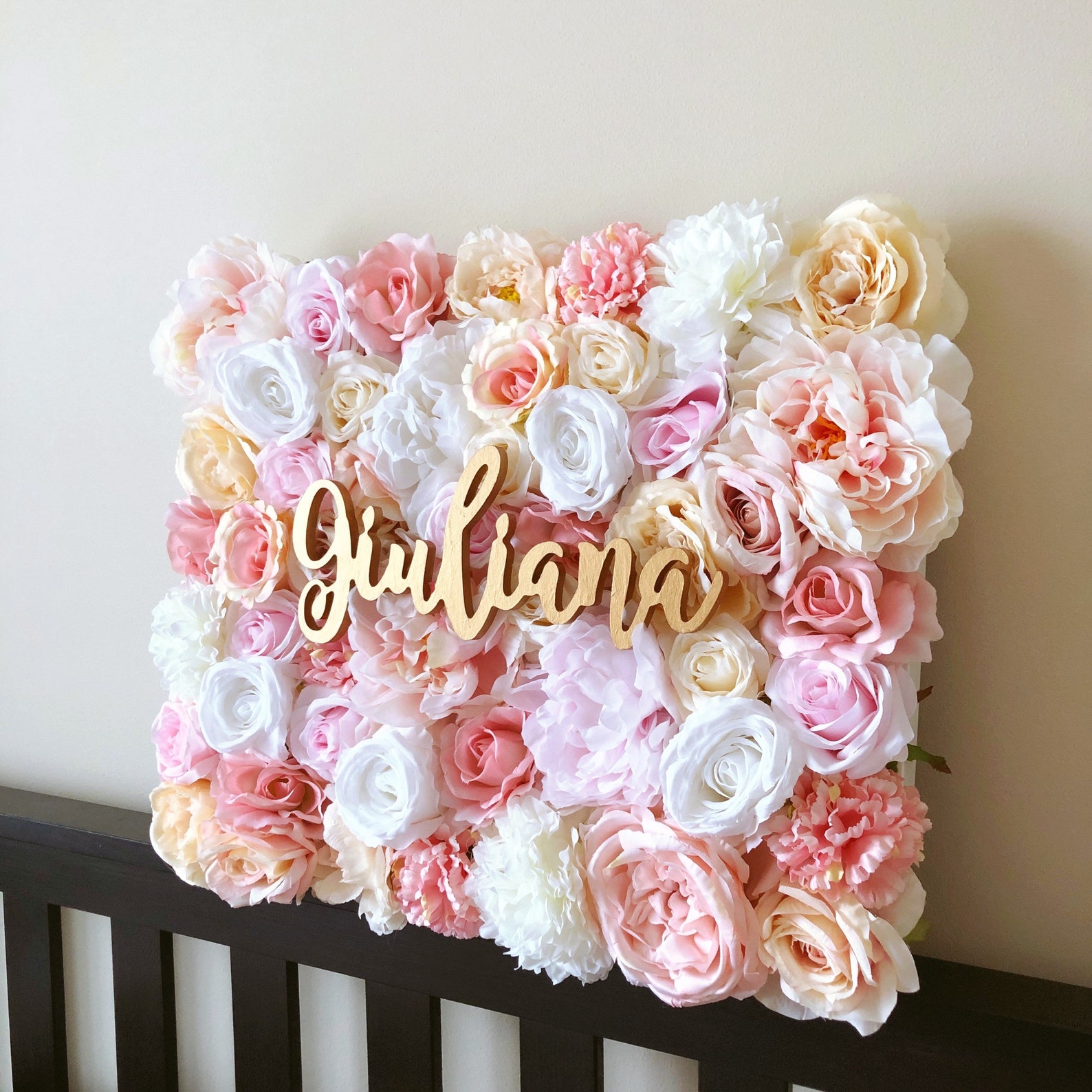 Girls Bedroom Decor Flower Wall Panel Nursery Wall Art Girl - Etsy
