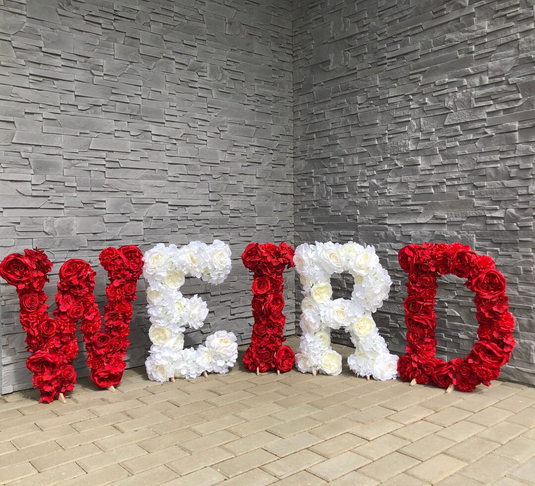 Floral Letters, Huge Baby Letters, Nursery Letters, Floral Monogram