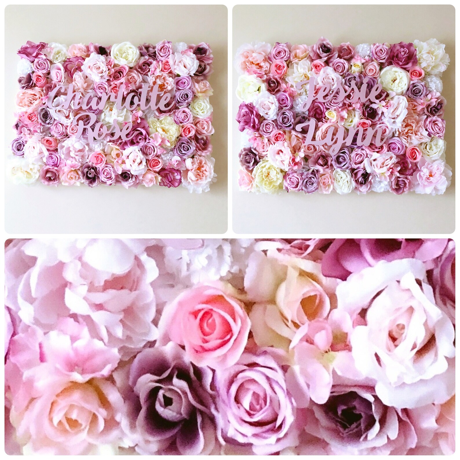 Girls Bedroom Decor Flower Wall Panel Nursery Wall Art Girl | Etsy