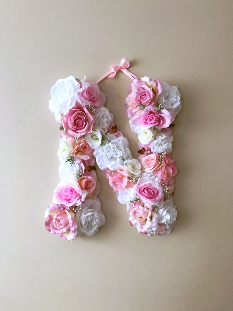 Flower Letters Floral Letters Vintage Wedding Decor / Etsy