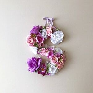 Decoración divertida para el hogar, letras de flores grandes, letras florales para boda, decoración de bodas, decoración de pared personalizada para guardería, accesorio de fotografía, arte de pared